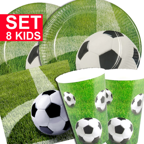 Mitgebsel Paket Set Kindergeburtstag Party Jungen Fußball für 12 Kinder 60 tlg 
